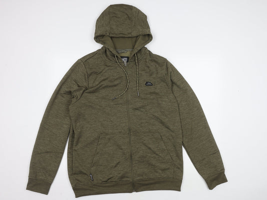 Trespass Men's Green Hooded Basic Jacket Large