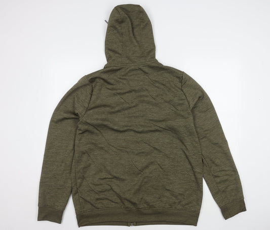 Trespass Men's Green Hooded Basic Jacket Large