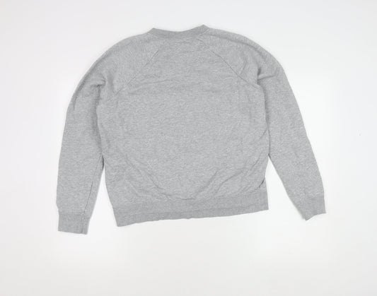 Nike Grey Unisex Adults Pullover Sweatshirt M