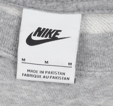 Nike Grey Unisex Adults Pullover Sweatshirt M