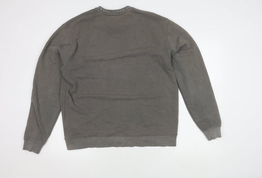 Jack Wills Men's Grey Pullover Sweatshirt L