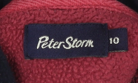 Peter Storm Women's Colourblock Zip Fleece Sweatshirt - Size 10