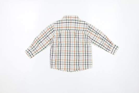 Jasper Conran Boys Multicoloured Check Button-Up Shirt 2-3Y