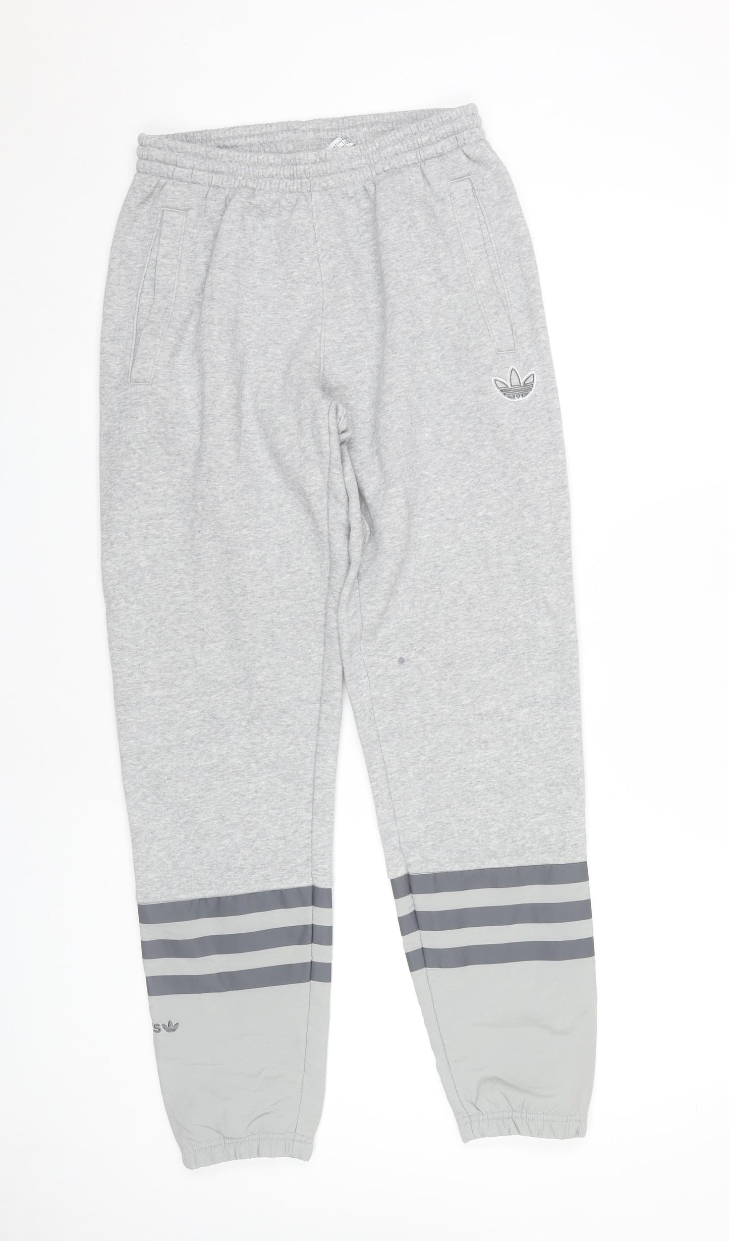 Adidas Men's Grey Jogger Trousers Size S