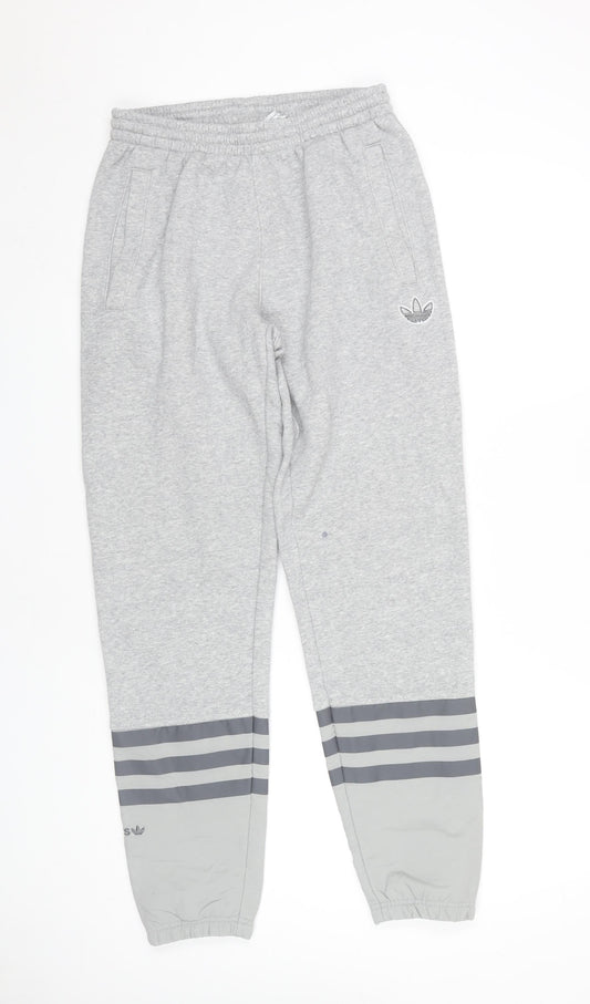 Adidas Men's Grey Jogger Trousers Size S