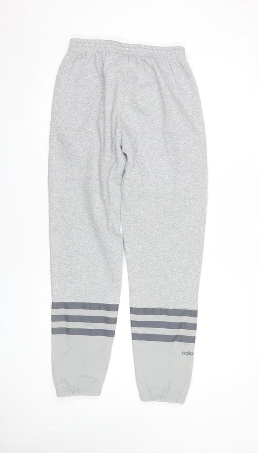Adidas Men's Grey Jogger Trousers Size S