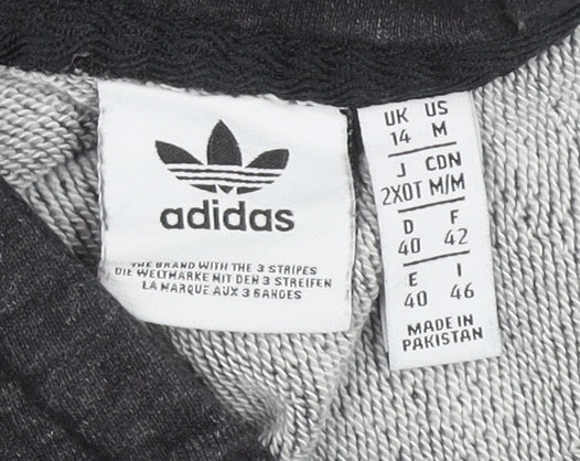 Adidas Black Unisex Pullover Hoodie Size 14