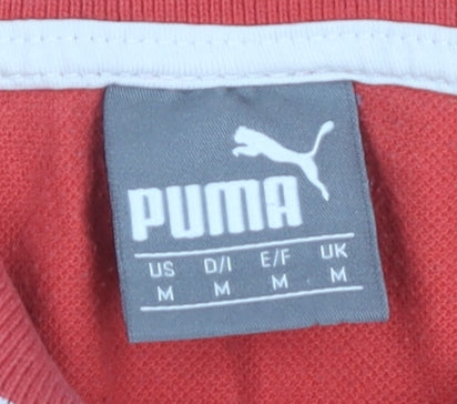Puma Unisex Red Polo Shirt M Sports Casual