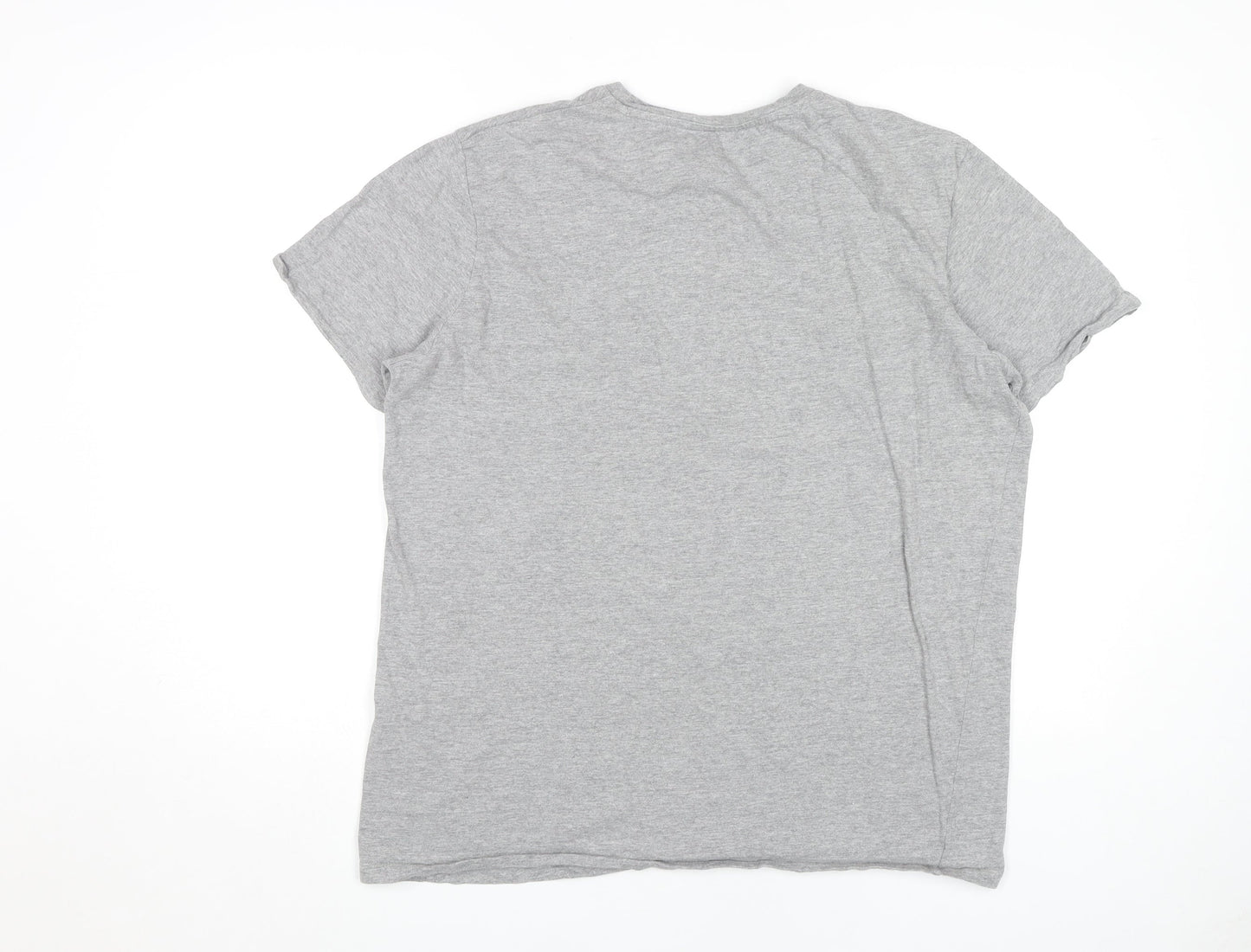 Jack & Jones Men's Grey XL T-Shirt, Short Sleeve, Logo Accent