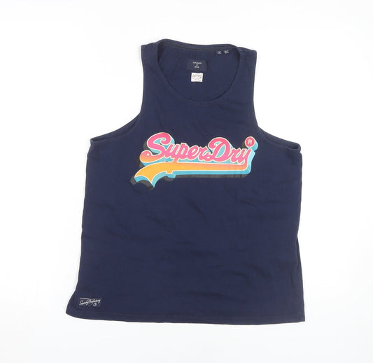 Superdry Women's Blue Tank Top Size 12 Casual Wear