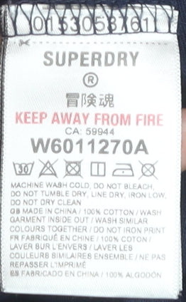 Superdry Women's Blue Tank Top Size 12 Casual Wear