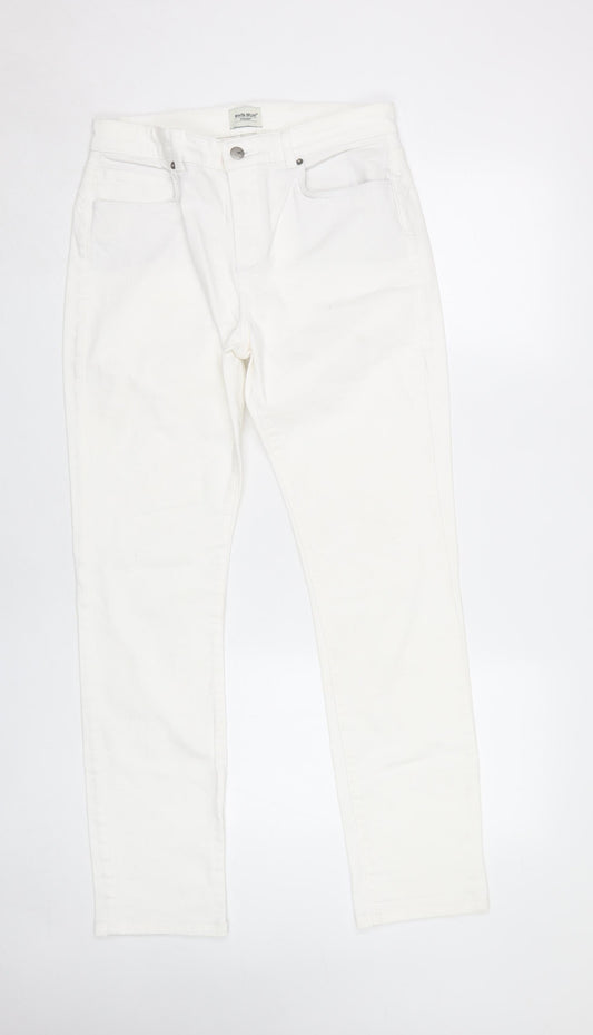 White Stuff Women's White Straight Jeans Size 10