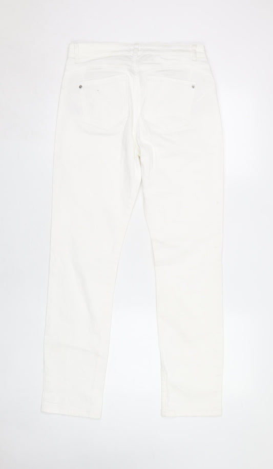 White Stuff Women's White Straight Jeans Size 10