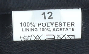 Brand and care label for Michaela Louisa Black Sheath Dress, size 12, Formal, Beaded