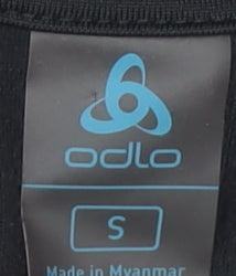 Odlo Black 1/4 Zip Pullover Unisex Top Size S