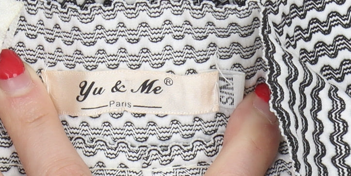 Yu & Me Women's Geometric Skirt Multicoloured S