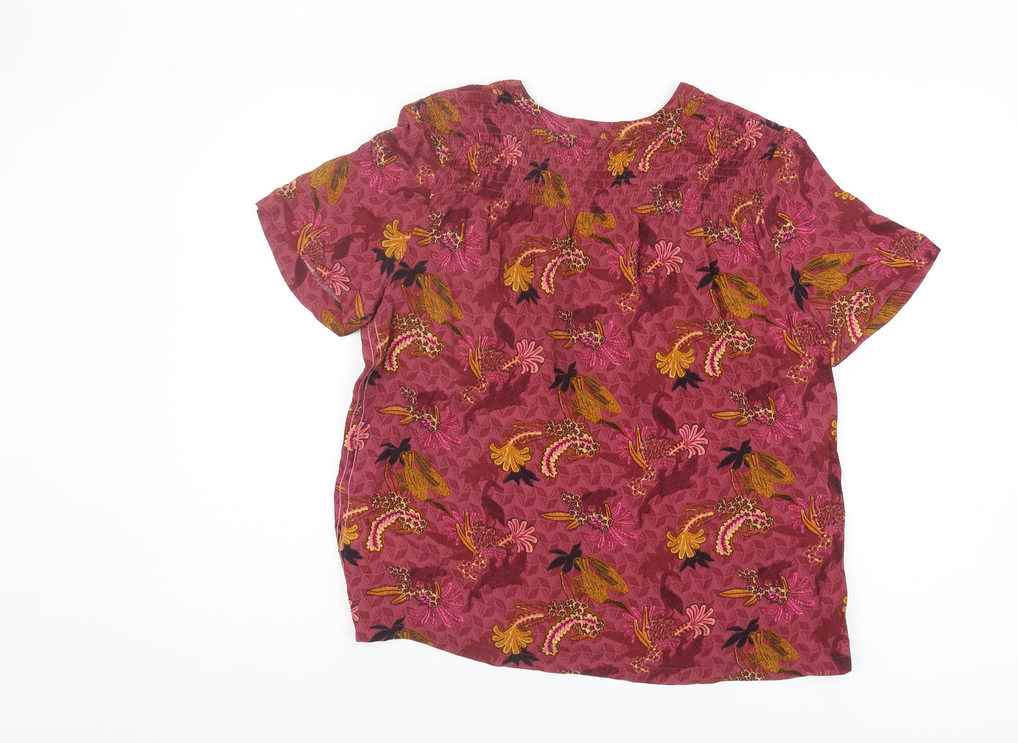 White Stuff Women's Multicoloured Floral Top, Size 10