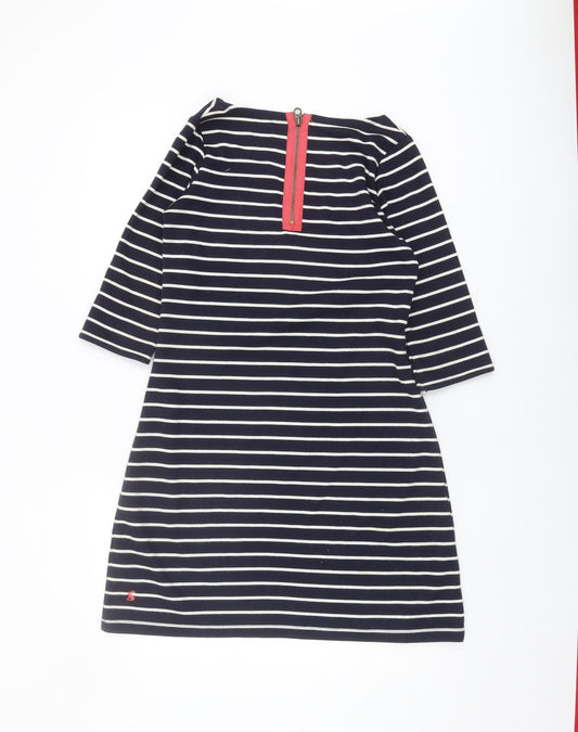 Joules Women's Navy Striped Shift Dress Size 10
