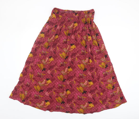White Stuff Women's Multicoloured Floral Skirt Size 10