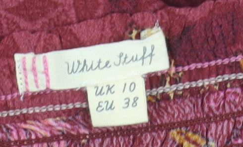 White Stuff Women's Multicoloured Floral Skirt Size 10