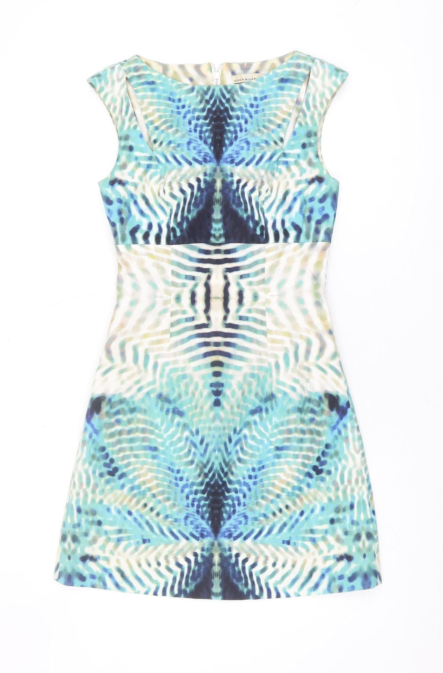 Karen Millen Women's Multicoloured Sheath Dress Size 8