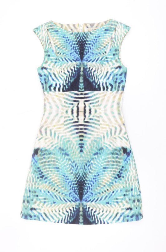 Karen Millen Women's Multicoloured Sheath Dress Size 8