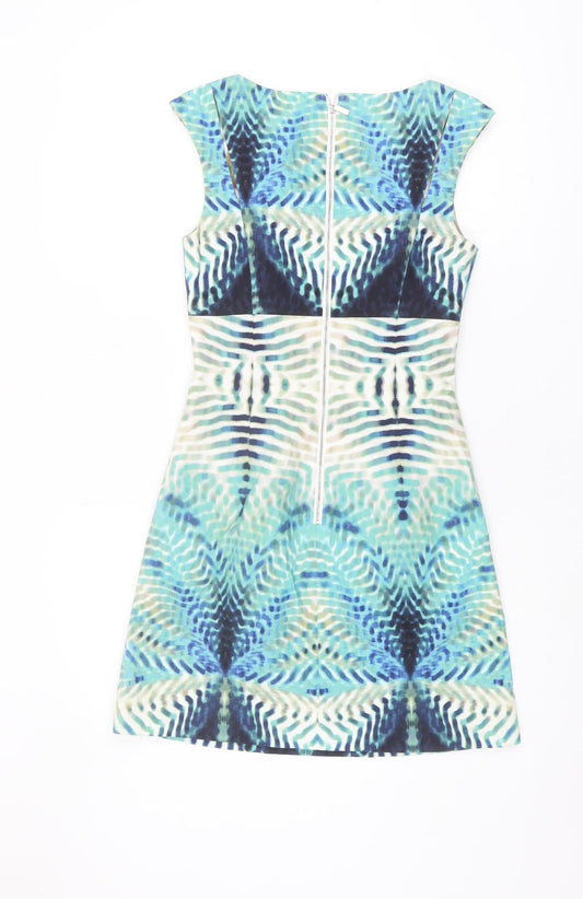 Karen Millen Women's Multicoloured Sheath Dress Size 8