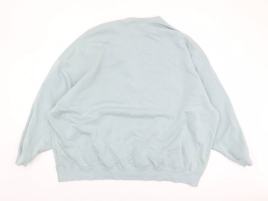 Nike Men's Blue Pullover Sweatshirt, L, Graphic Print