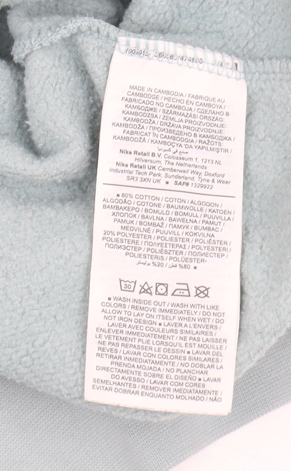 Nike Men's Blue Pullover Sweatshirt, L, Graphic Print
