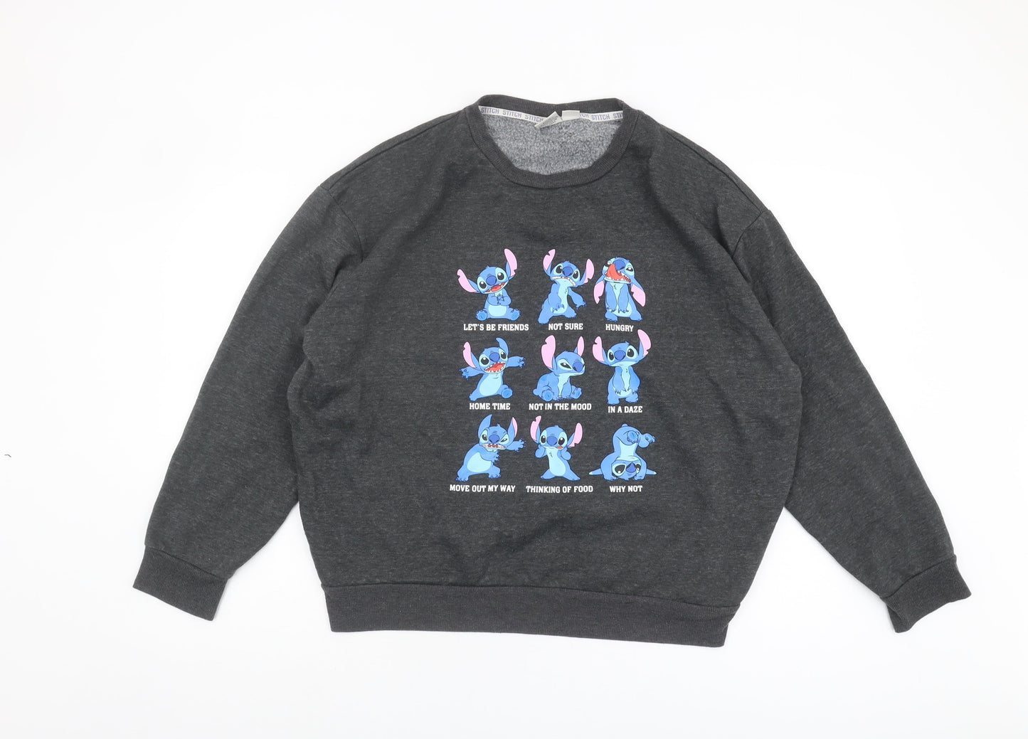 Disney Unisex Grey Pullover Sweatshirt L