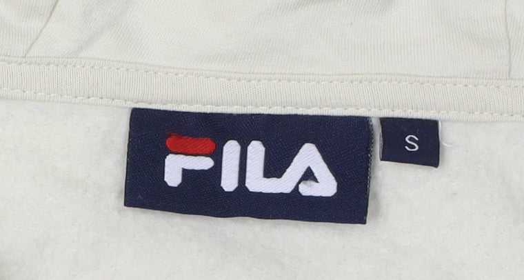 Fila Men's Beige Hoodie S Hooded Logo Outdoor