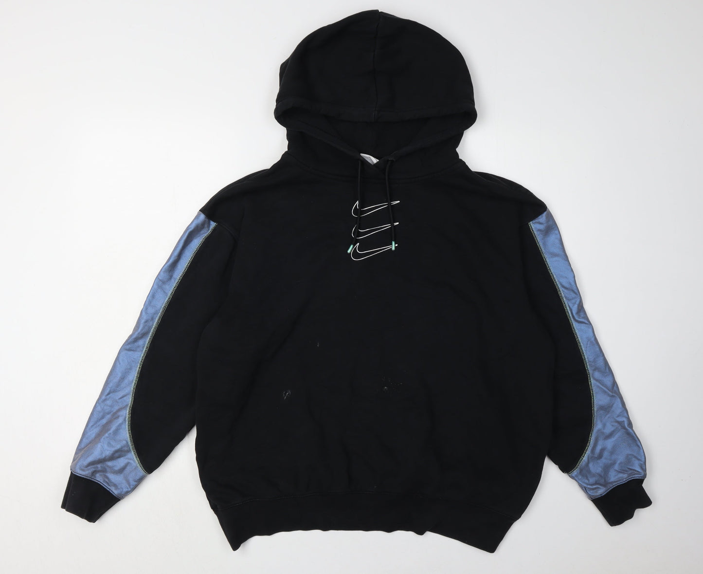 Nike Men's Black Pullover Hoodie, Small, Graphic Logo