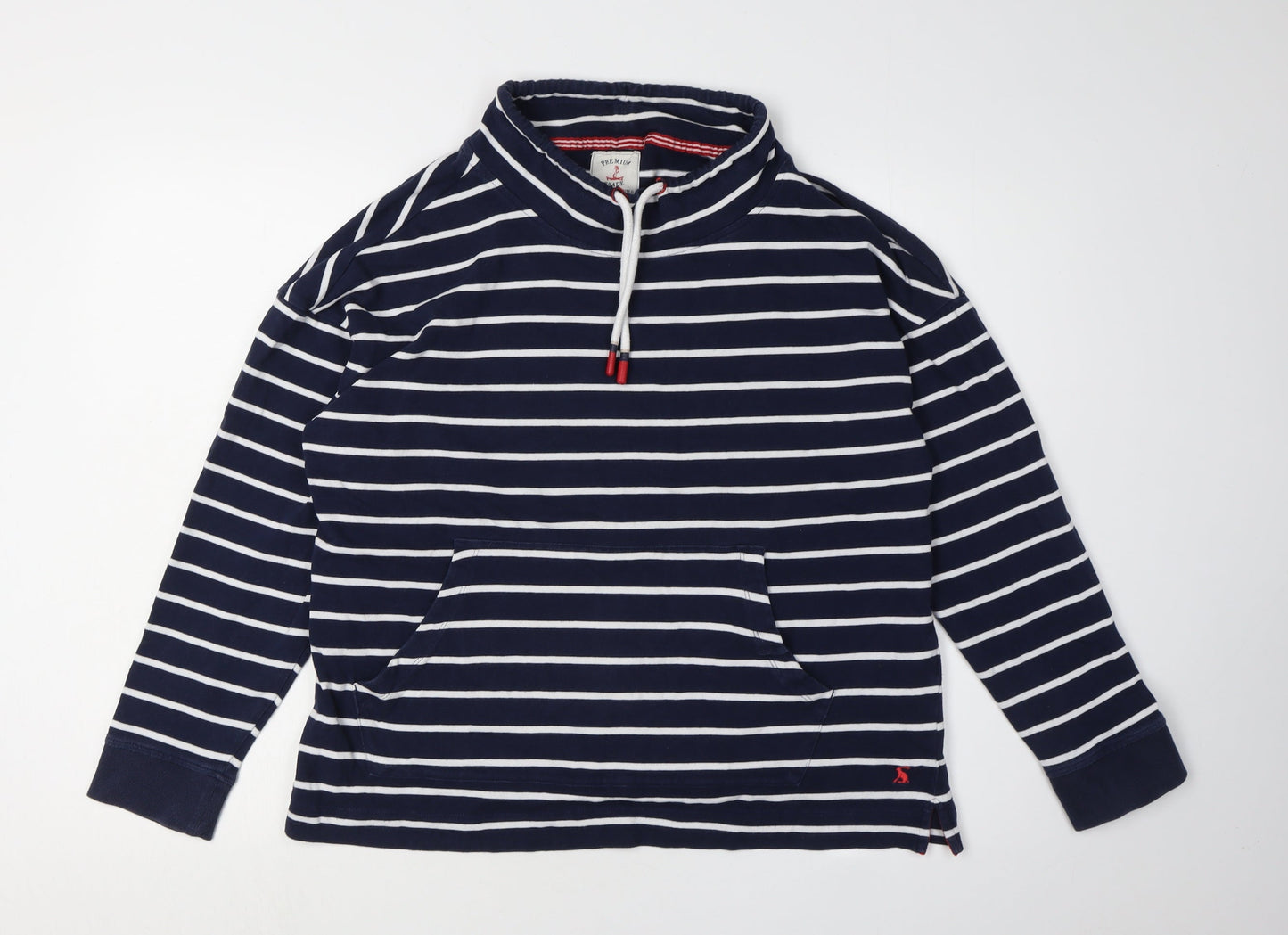 Joules Women's Blue Striped Pullover Sweatshirt Size 14