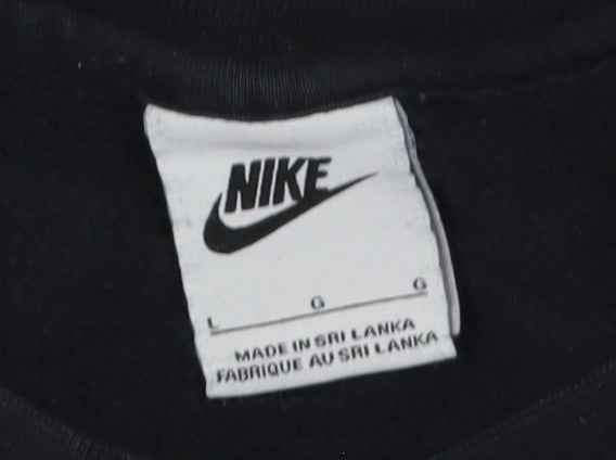 Nike Men's Black Pullover Sweatshirt - Size L