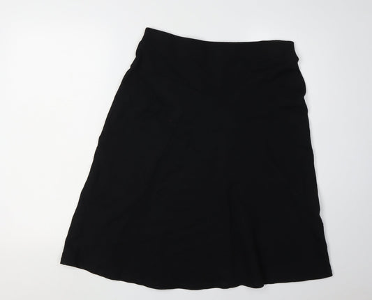 Laura Ashley Women's Black Skirt Size 12 Viscose Blend