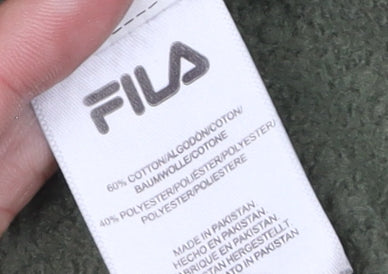 FILA Men's Green Sweatshirt, Size L, Pullover, Logo