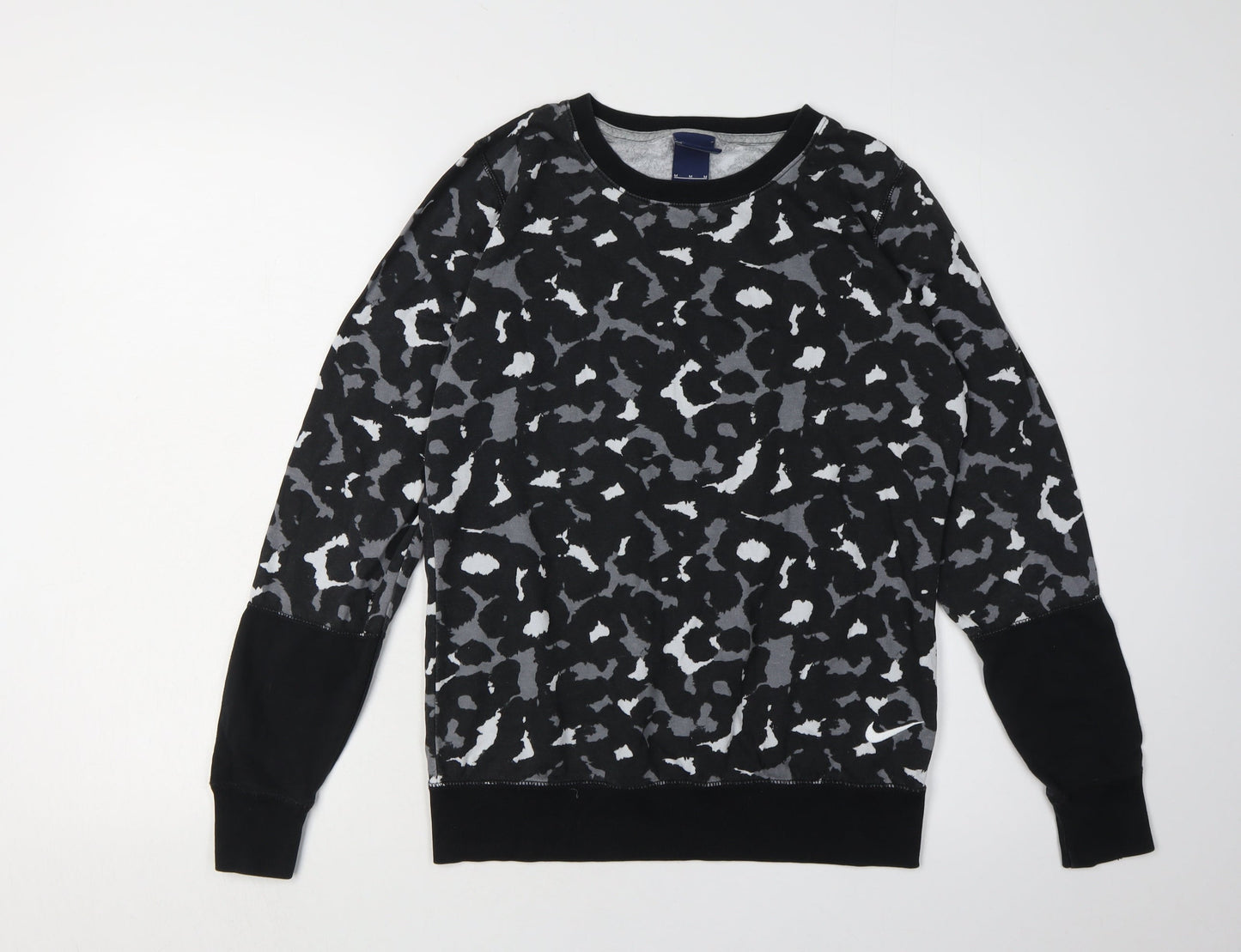 Nike Black Unisex Animal Print Pullover Sweatshirt