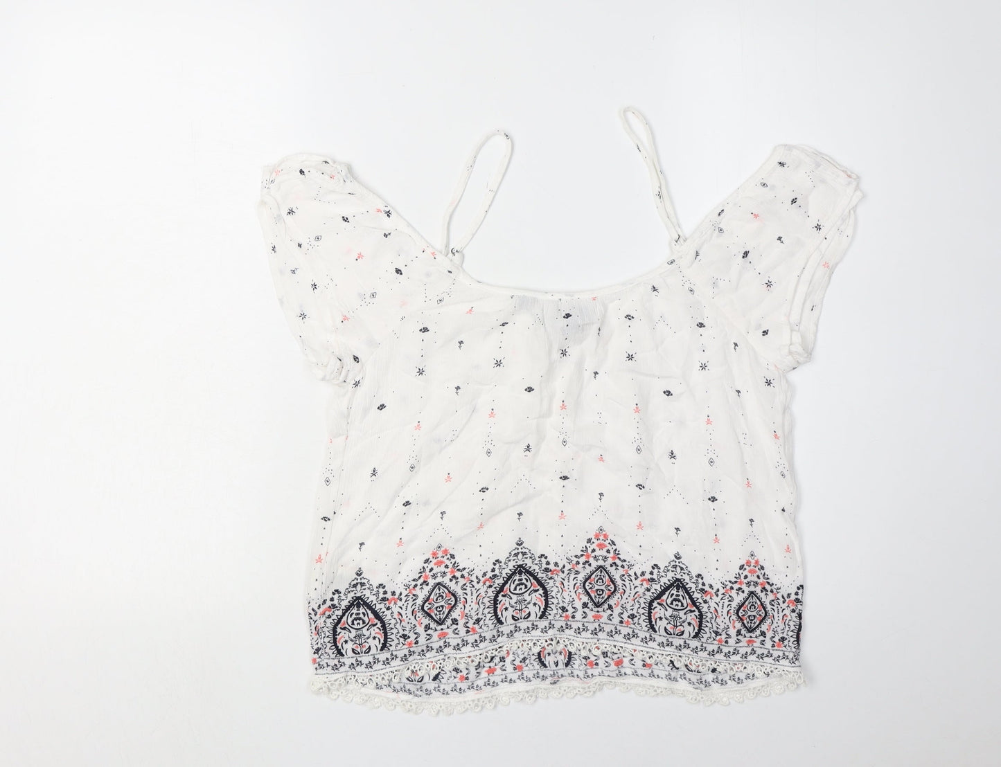 Superdry Women’s White Floral Camisole Blouse XS