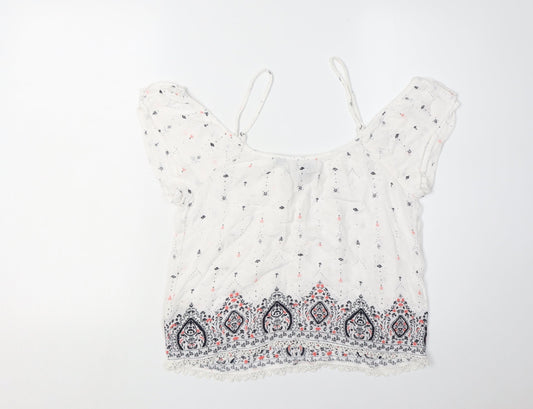 Superdry Women’s White Floral Camisole Blouse XS