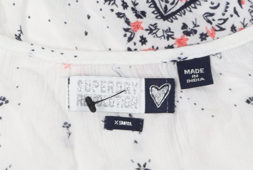 Superdry Women’s White Floral Camisole Blouse XS