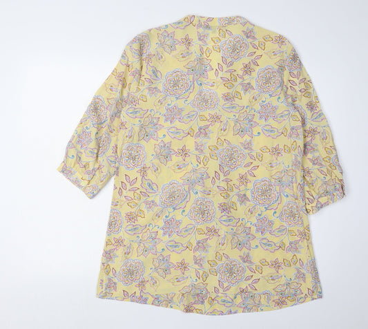 Jaeger Women's Multicoloured Floral Silk Blouse M