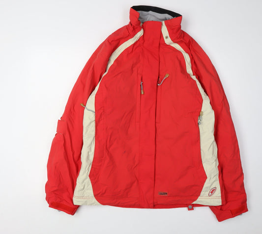 Trespass Men's Red Waterproof Jacket Size L Outdoor