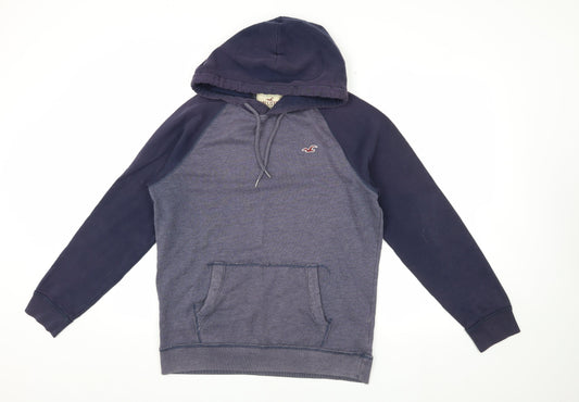 Hollister Men's Blue Medium Pullover Hoodie
