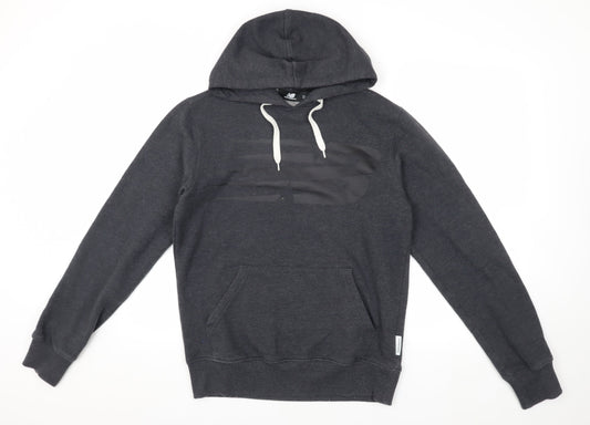 New Balance Men's Grey Pullover Hoodie - Size S