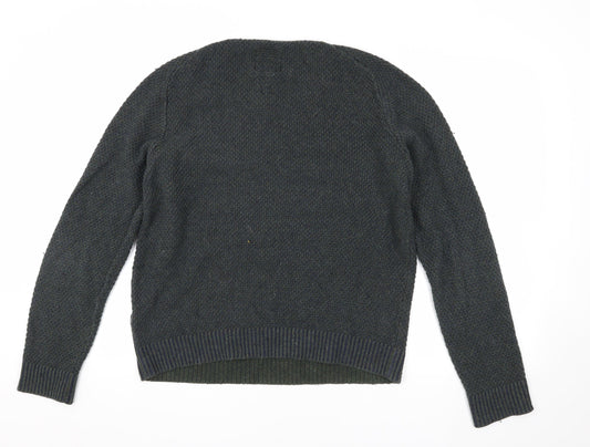 Fat Face Men's Blue Pullover Jumper, Size S, Cotton Blend