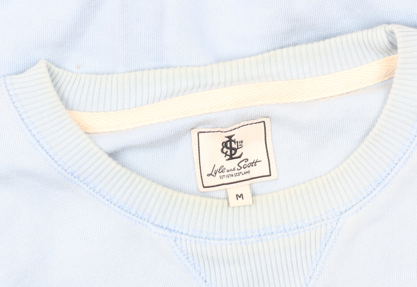 Lyle and Scott Men's Blue Pullover Sweatshirt M