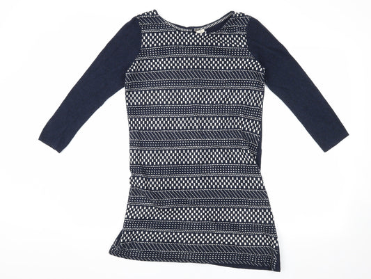 White Stuff Women's Blue Knit Cardigan - Size 10 with Buttons