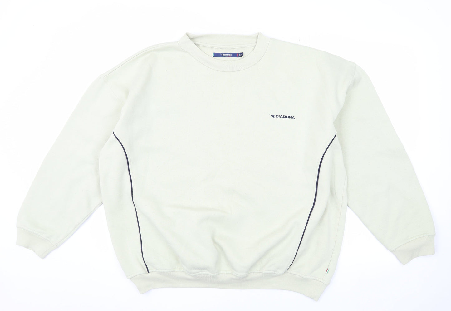Diadora Men's White 2XL Pullover Sweatshirt