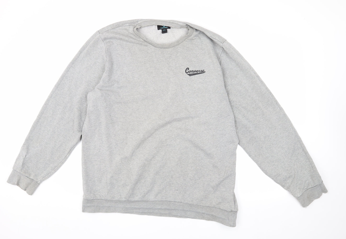 Converse Men's Grey Pullover Sweatshirt Size 2XL