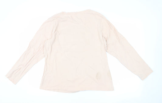 Disney Women's Beige Chip 'n Dale Long Sleeve T-Shirt L